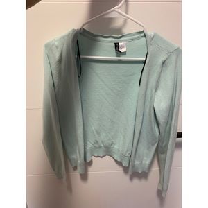 H&M cardigan- mint green